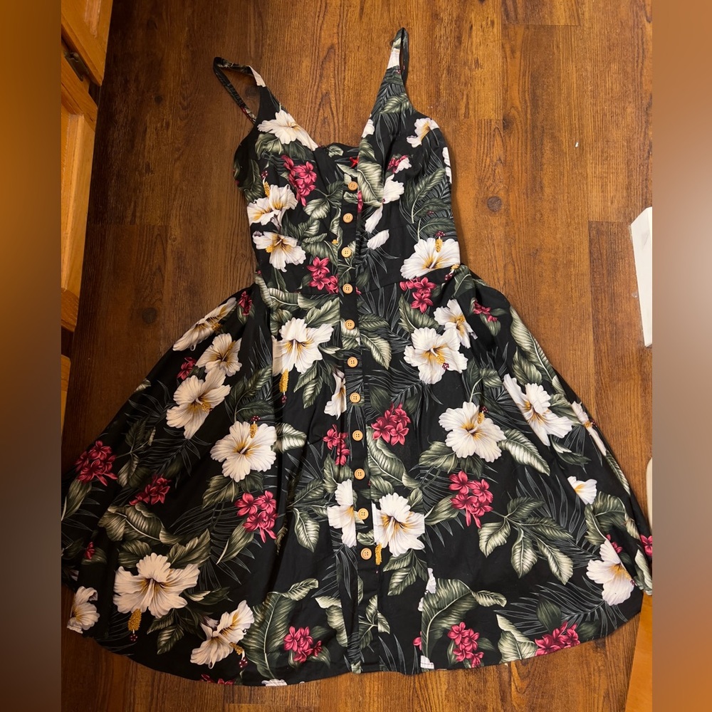 Hell bunny Rockabilly Hawaiian style swing dress